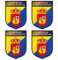 GRAN CANARIA Schild KANARISCHE INSELN Spanien, Kanarische Inseln Spanisch 50mm Auto & Motorrad Aufkleber, x4 Vinyl Stickers