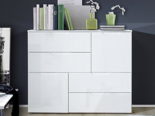möbelando Kommode Anrichte Beistellschrank Highboard Standschrank Schrank Salinas II