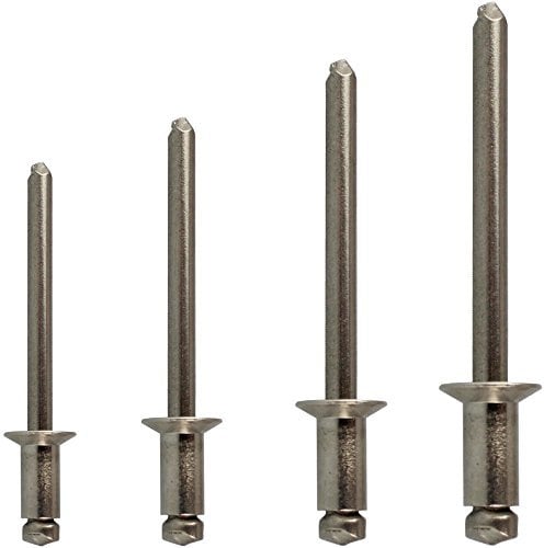 D´s Items® | Zugdornnieten mit Senkkopf - 4,8x16 - DIN 7337 - Edelstahl A2 - [100 Stück] - | Blindnieten | Popnieten | Dornnieten | Nieten V2A