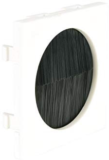 Ex-Pro Brush Filled Aperture Module Cable Tidy (50 x 50mm) Oulet Socket for Wall Plate Frame Faceplate - 2 Pack