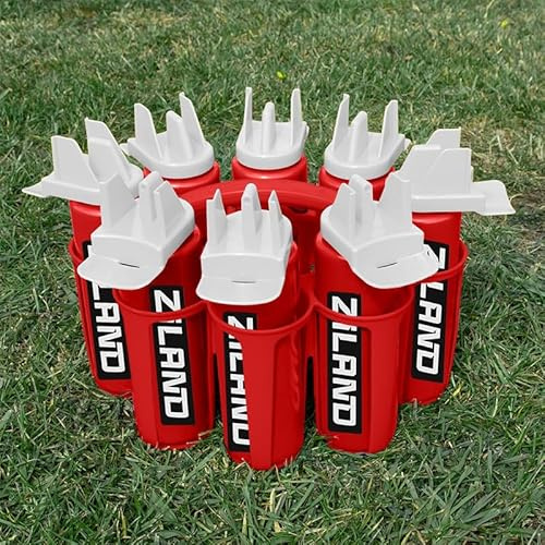 Ziland Hybrid Water Bottle Set- (8 x 1 Litre Bottles 1 x Carrier)(Red/White - Red Carrier)