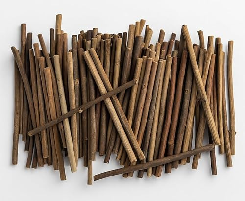 Twigs for Crafting 100 Natural Wooden Craft Sticks Loose Parts Early Years | Small World Play, Sensory Materials, Nursery Resources, Mini Logs, Wood Pieces, Montessori EYFS, Childrens Rustic Decor
