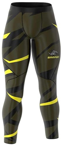 SMMASH Kompressionshose Herren Laufhose Lang Leggings Sportleggings Für Männer Atmungsaktiv Second Skin Technologie Running Hose