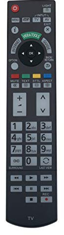 Vinabty N2QAYB000715 Telecomando di ricambio compatibile con Panasonic Viera TX-L42DT50B TX-L42DT50E TX-L42DT50Y TX-L42ET50B TX-L42ET50E TX-L42ET50Y TX-L42ETW50 TX-L42WT50B TX-L42WT500 TV