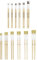 TSI 49111 Lot de 12 pinceaux à poils d'écolier 1,2,4,6,8,10 Pinceaux à poils 4,6,8,10,12,14 Tige laquée (2)