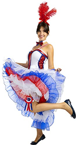 Funidelia | Moulin Rouge Kostüm für Damen Größe S 20er Jahre, Kabarett, Charleston, Jahrzehnte - Farben: Bunt, Zubehör für Kostüm - Lustige Kostüme für deine Partys