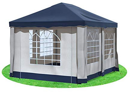 Stabilezelte Gartenpavillon 3x4 m Premium PVC Deluxe BLAU