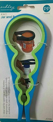 New 4 in 1 JAR &Bottle Opener - Kitchen Gadget for Opening LIDS - Jars & Bottles