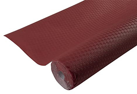 PRONAPPE - Réf. R802021I - Nappe jetable en papier gaufré - Rouleau de 20 M de long et 1,18 M de large - Gaufrage unique, esthétique et profond - Fabriqué en France - Couleur rouge