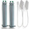 DL-pro 2x molla della cerniera della porta con cavo per Bosch Siemens 00754870 754870 Kit di riparazione codice colore verde per lavastoviglie SilencePlus SuperSilence Active Water Eco