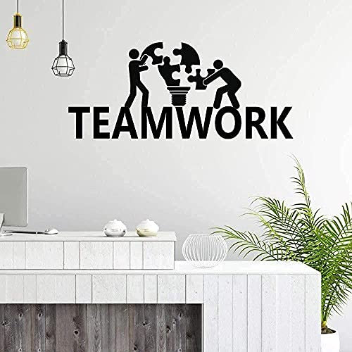 Teamwork Decals Abnehmbare Vinyltapete Kinderzimmer Wandaufkleber Wasserdichte Tapete 57X80 Cm