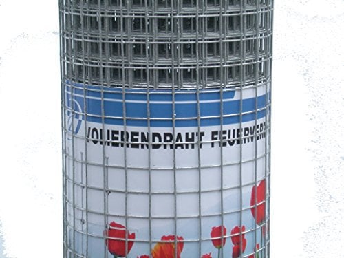 Volierendraht feuerverzinkt Drahtgitter Drahtgeflecht Zaun Maschendrahtzaun Höhe 50 cm Länge 10 m (Maschenweite 10x10 mm, Länge 10 m, Höhe 50 cm)