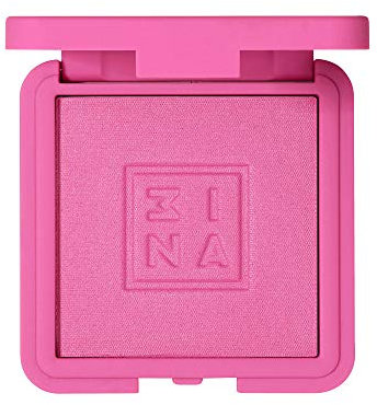 3INA MAKEUP - The Blush 371 - Rose Vif - Finition soyeuse naturelle - Fard à joues en poudre minérale pressée lumineuse - Fard à joues constructible - Formule longue durée - Vegan - Cruelty Free
