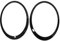HouYeen Anneau de garniture de phare extérieur gauche et droit noir brillant pour Mi-ni R55 R56 R57 R58 R59 Cooper John Cooper Works One