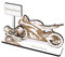 Geldgeschenk Motorrad Rennmaschine - inkl. Wunschtext - Schild für Geld Gutschein Gutscheingeschenk Motorradfahrer Biker - 20 x 13 cm