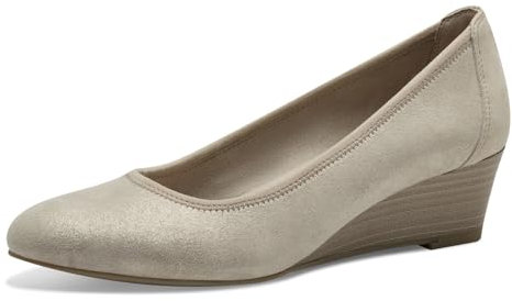 Tamaris Pumps Damen Keilabsatz beige,EU 42