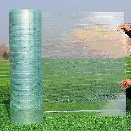 Láminas Transparentes De Policarbonato,Revestimiento De Iluminación Natural A Prueba Lluvia para Techos Planchas Impermeable Placas,Fácil de Doblar y Cortar (WxL:0.5x1m(1.6x3.3ft))