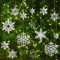 Weihnachtsdeko Schneeflocken zum Anhänger 32 Stück, Acryl Schneeflockendeko Ornamente, Eiszapfen Hängen Dekoration für Weihnachtsbaumschmuck, Winterdeko Party Snowflake, Christbaumschmuck Fensterdeko
