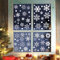 155PCS Schneeflocken Fensterbilder, Weihnachten Fensterdeko für Fensterscheiben, Wiederverwendbar Statisch Haftend PVC Aufkleber für Fenster Vitrine Türen