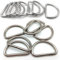 ATB-Foger 30 Stück Metall D Ringe Schnalle 32mm Silber D-Ringe Halbringe D-Ringe Stahl für Rucksack Gürtelschnallen Taschen Gürtel Bastelzubehör