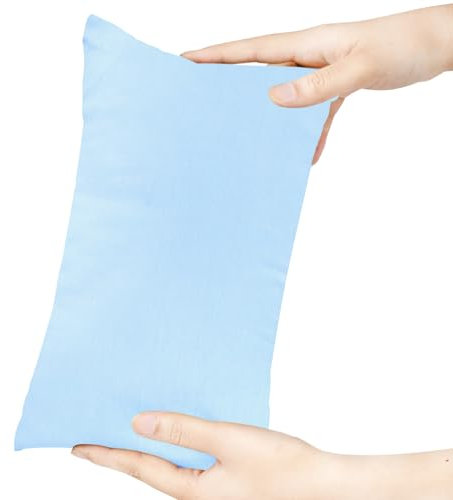 Winmany Mini cuscino da viaggio in tinta unita con federa per cuscino per adulti, bambini, cani, lavabile in lavatrice, 27,9 x 17,8 cm