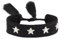 Generisch gewebtes Armband, Freundschaftsarmband, Webarmband, besticktes Armband (STERNCHEN schwarz)
