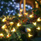 Eletorot Bienen Solarlampen für Garten Bienen Deko für Außen Garten 2 Stück, Solar led Gartenlampe Biene IP65 Wasserdicht mit 8 LED Lichter für Garten Weg Blume Terrasse Balkon Deko