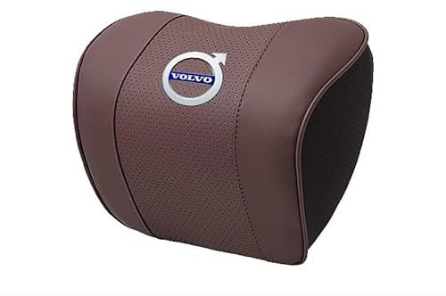 MMHGFIR Auto Nackenkissen für Kopfstütze, für Volvo XC60 2018-2021 Autokissen Aus Leder Und Memory Foam, Reisekissen Zur Nackenstütze,Bequemes/Atmungsaktives,B