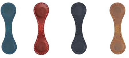 CinematicBake 4 Stk. Leder Magnet-Lesezeichen Wie Abgebildet Kuhhaut Personalisiertes Lesezeichen Aus Top-Grain-Leder mit Magnet