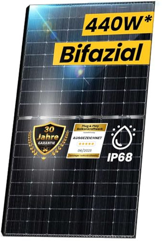 EPP.Solar® 4x Solarmodul 440W Bifazial Glas-Glas Photovoltaik Solarpanel