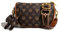 Donboly Damen Handy Umhängetasche PU Leder Crossbody Bag Damen Handytasche zum Umhängen, Umhängetasche Damen Klein Moderne Taschen mit Abnehmbarem Schultergurt (braun-1)