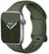 Bracelet Silicone Kaki Souple compatible avec Apple watch Serie 9 8 7 6 5 4 3 2 1 SE 42mm 44mm 45mm 49mm