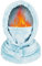 JFAN Wintermütze für Damen Schal MüTZE Set Warme Plüsch-Mütze Hoodie Mütze Kapuzenschal Wintermütze Verstellbar Hellblau