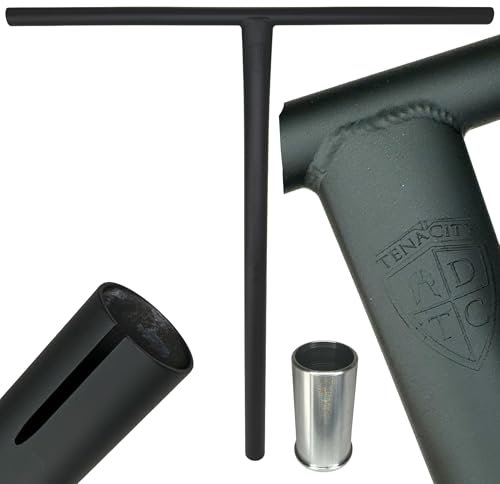 Ethic DTC Tenacity V2 Stunt Scooter Stahl Lenker HIC/SCS I Trick Tret Roller I Bar I Lenkerstange (Schwarz Matt 72cm)