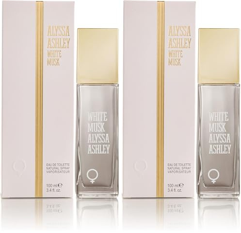 ALYSSA ASHLEY White Musk Eau de Toilette Vaporizador 100 ml (Paquete de 2)