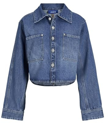 JJXX Damen Jack & Jones Female Jeanshemd Jxcana Jeanshemd Jxcana Comfort Denim Overshirt DNM (1er Pack)