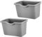 WEKADRIN 2piezas Cubo De Basura Montado Pared Para Cocina Y Baño Papelera Plástica Pequeña Para Hogar Diseño Compacto Y Conveniente