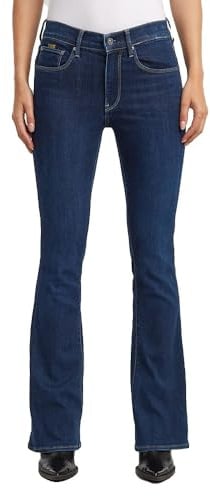 G-STAR Damen 3301 Flare Jeans, Blau (Worn in Midnight D21290-8968-G845), 33W / 34L
