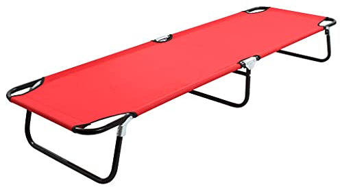 XINCXIN Klappliege, korbsessel Outdoor gartenstuhl hochlehner relaxliege Wohnzimmer Patio Chairs Geeignet für Garden Balcony Terrace Home Rot Stahl