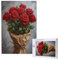 Puzzle 500 Pieces Rose Grand Puzzle Classiques en Bois pour Adultes, Jeux Amusants/Colorés/Impossible/Difficiles, Cadeau d'anniversaire ou de Vacances pour la Famille ou Les Amis - Rouge 2T-1657