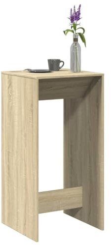 sephironlbb Bartisch Sonoma-Eiche 51x50x103,5 cm, robuster Holzwerkstoff, vielseitiger Stehtisch für Küche und Esszimmer, langlebig und pflegeleicht