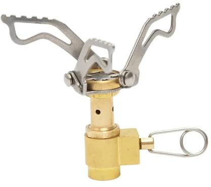 Lot de 2 mini fours, de camping, de pique-nique, de cuisine, brûleurs à gaz, cuisinière, réchaud (1 pièce, cuivre)