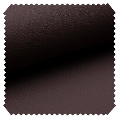 novely® Soltau | weiches Kunstleder PU Premium Qualität Polsterstoff mehr als 100.000 Touren Echtleder-Optik Möbelstoff | Meteware | 1lfm (66 Dunkelbraun)