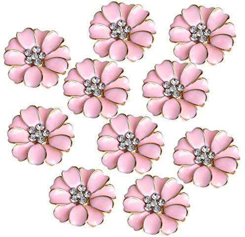Sharplace 10 pcs Kinderknöpfe Scrapbooking, Rosa, one Size