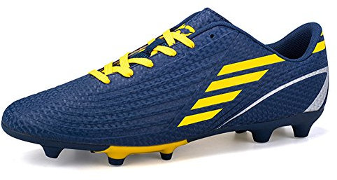 DoGeek Fußballschuhe Kinder Microfaser Cleats Beruf Fußballschuhe Für Herre (Bitte wählen Sie eine Nummer größer) Blau,34EU