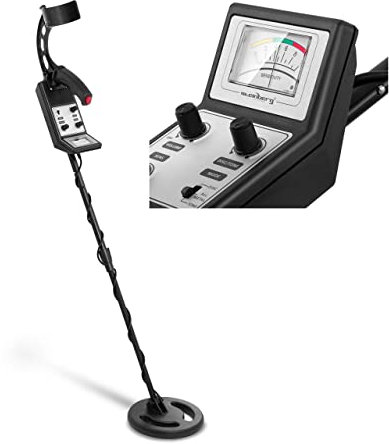 Steinberg Systems Metall-Suchgerät Metalldetektor SBS-MD-2 (Ortungstiefe max.: 25/200 cm, Teleskoparm: 97 bis 113 cm, Arbeitsfrequenz: 6,5~6,8 kHz, Kopfhöreranschluss)
