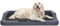 Hobbydog Hundebett Medico Lux xxl - 120 x 80 cm Grau -Schwarz mit Ortopädische Viscomatte Bett Ruheplatz Schlafplatz Hundebett Hundesofa Kunstleder Orthopädisch