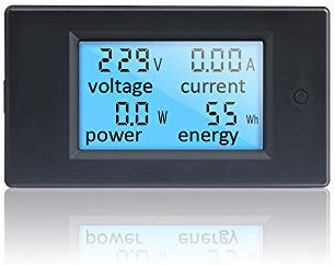 KETOTEK Amperometro Voltometro Digitale AC 80-260V 20A Tester Misuratore di Tensione Corrente Potenza Energia Elettrica Volt Amp Wattmetro Multimetro LCD