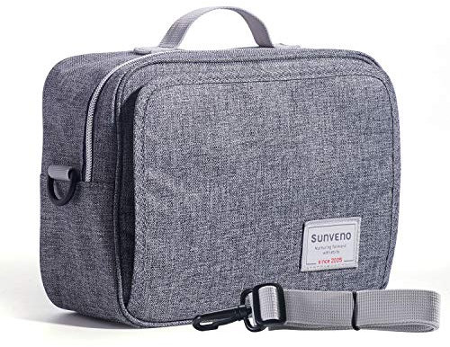 Sunveno Windeltasche wasserdicht wickel umhängetasche Tasche windeltasche für unterwegs Windel Tasche windeltasche stoffwindeln(S, Pure Grau)