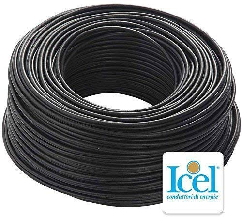 Icel-Kabel FS17, Matasse, System isoliert Elektrordraht, elektrische Systeme, Häuser, Auftragnehmer (Schwarz, 1 x 95 mm)